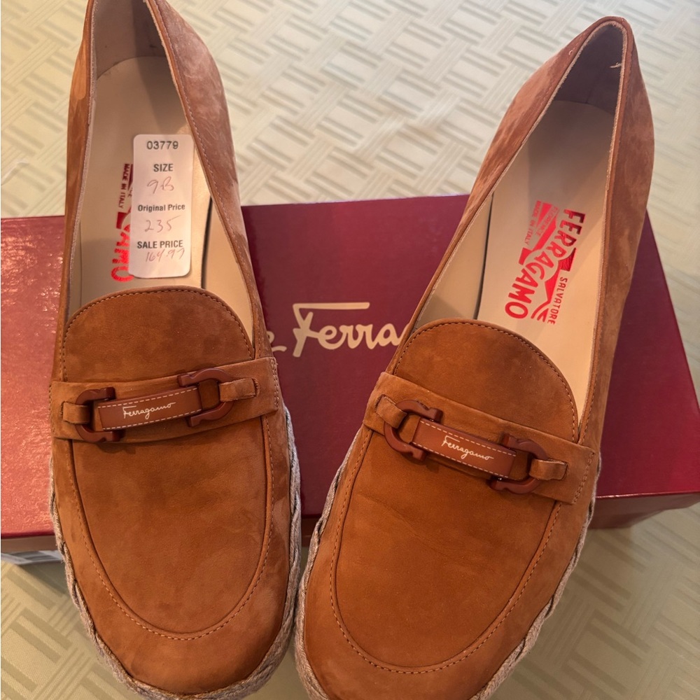 Salvatore Ferragamo Women's Nabuck Loafers